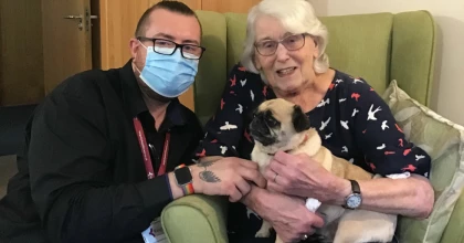 redwalls nursing home visit frankie