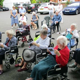 sharston nursing home memorial garden event 2