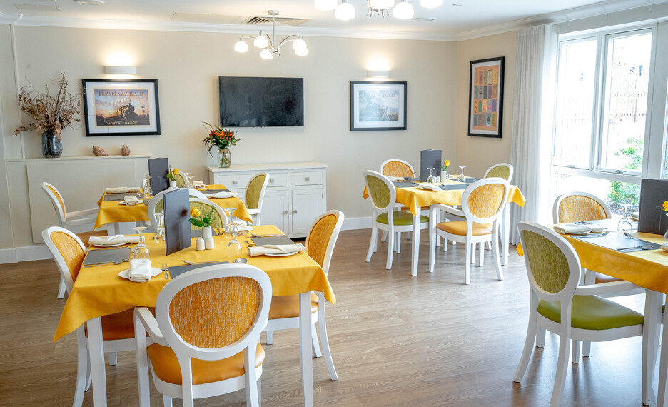Dinning Area View, Brackley Luxury Residential Care Homes