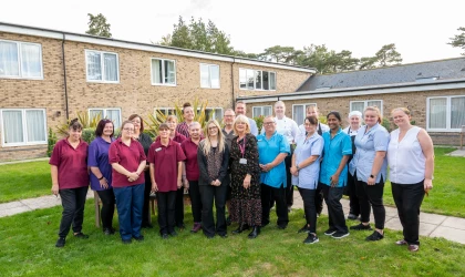 Team at Downham Grange Nursing Home