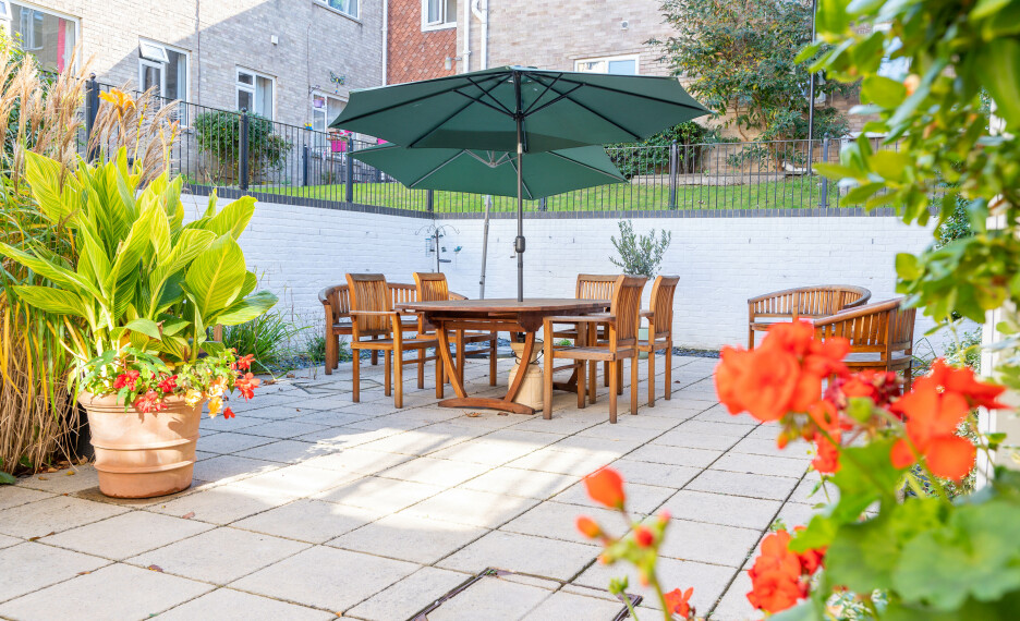 Take in the beautiful exterior view of Kirkley Manor Care Home, located near Lowestoft
