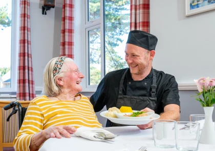 Indulge in delicious food and fine dining at Kirkley Manor Care Home - your premier choice for care homes in Lowestoft