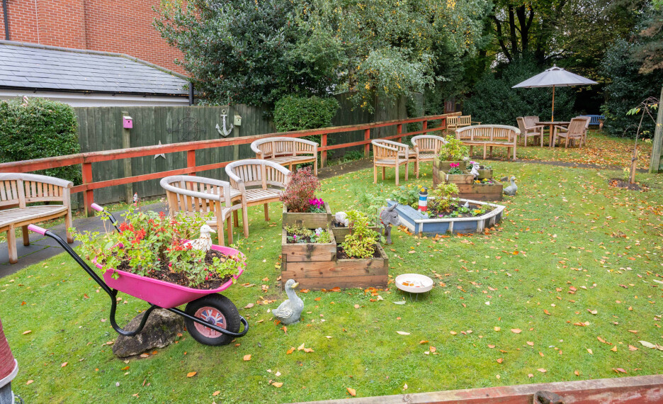 Relax and enjoy the beautiful gardens at Park Lane residential care home in Congleton