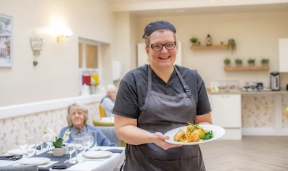 Experience high-quality food at Queen Charlotte Nursing Care Home, located near Weymouth.