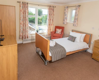 Bedroom view Yaxley House care home